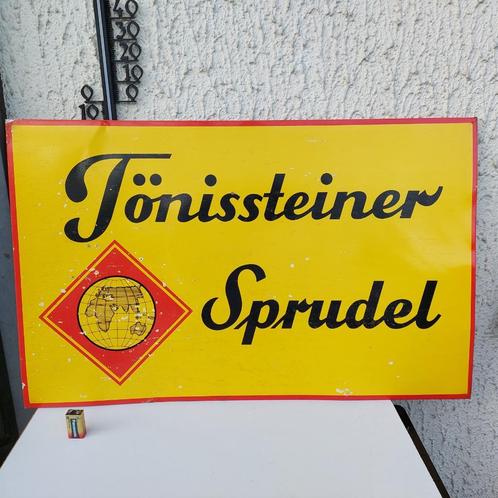 TONISSTEINER SPRUDEL-FRISDRANKEN LIMONADE METALEN PLAAT, Verzamelen, Merken en Reclamevoorwerpen, Gebruikt, Reclamebord, Ophalen