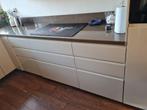 Moderne Hoogglans Witte Hoekkeuken 3 jaar oud  GEDEMONTEERD, Wit, Hoekkeuken, Ophalen of Verzenden, Composiet