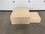 (104) Zware moderne salontafel 2 delen, Ophalen, Zo goed als nieuw
