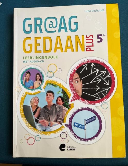 Leerlingenboek +2CD: graag gedaan plus 5de, Livres, Livres scolaires, Comme neuf, Néerlandais, Secondaire, Enlèvement ou Envoi