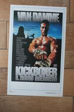 filmaffiche Jean-Claude Van Damme Kickboxer filmposter, Rechthoekig Staand, Ophalen of Verzenden, Zo goed als nieuw, A1 t/m A3