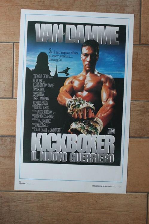 filmaffiche Jean-Claude Van Damme Kickboxer filmposter, Verzamelen, Posters, Zo goed als nieuw, Film en Tv, A1 t/m A3, Rechthoekig Staand