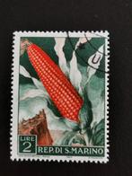 San Marino 1958 - landbouw - mais, Ophalen of Verzenden, Gestempeld