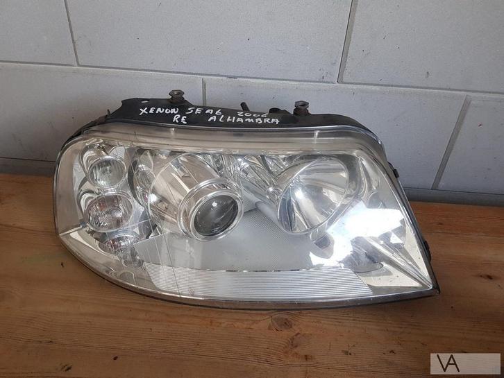 VW Sharan / Seat Alhambra 2003 - 2010 xenon koplamp rechts, Auto-onderdelen, Verlichting, Volkswagen, Gebruikt, Ophalen of Verzenden