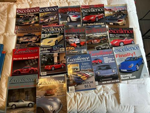 18 porsche excellence magazine engelstalig 1991-2005, Boeken, Auto's | Folders en Tijdschriften, Zo goed als nieuw, Porsche, Ophalen