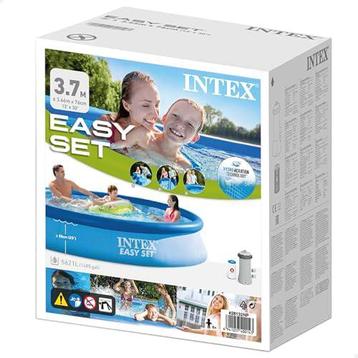 Easy Set Zwembad 396x84 cm + 2 Zonnepanelen – Snel Weg! beschikbaar voor biedingen