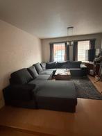 Donker grijs/antraciet zetel, Ophalen, 300 cm of meer, 75 tot 100 cm, Zo goed als nieuw