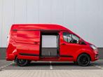 Ford Transit Custom 300 2.0 TDCI L2H2 | 2x schuifdeur | Trek, Auto's, Voorwielaandrijving, Stof, Gebruikt, Zwart
