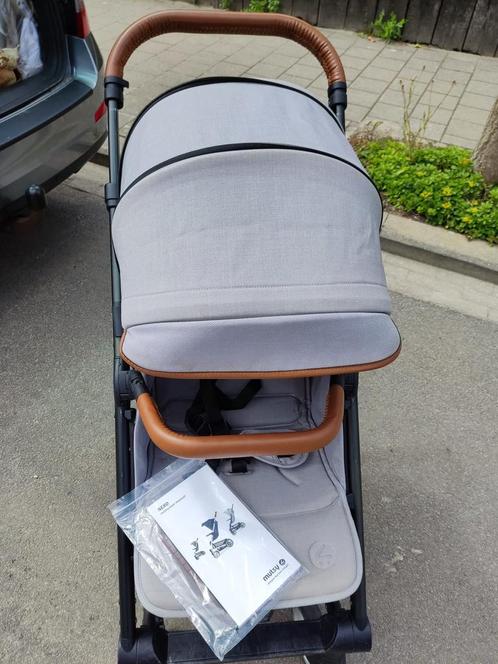 Mutsy Nexo buggy inclusief adapters voor Maxi Cosi, Kinderen en Baby's, Buggy's, Zo goed als nieuw, Overige merken, Verstelbare rugleuning