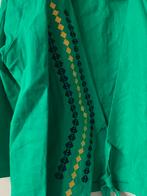 Lichtgroene jas met geborduurde patronen — MAT Design, Kleding | Dames, Jassen | Zomer, Ophalen of Verzenden, Gedragen