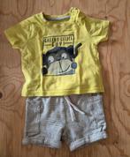 Short met leuk T-shirt met aapje - Maat 68, Ophalen of Verzenden, Zo goed als nieuw, Setje, Prenatal