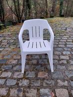 witte tuinstoel, Tuin en Terras, Tuinstoelen, Ophalen, Zo goed als nieuw, Plastic, Stapelbaar
