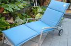 Ligbed met kussen, Tuin en Terras, Ligbedden, Ophalen, Zo goed als nieuw, Aluminium