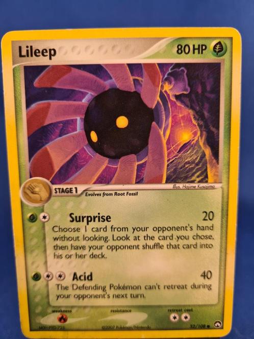 Lileep 52/108 - Power Keepers, Hobby en Vrije tijd, Verzamelkaartspellen | Pokémon, Zo goed als nieuw, Verzenden