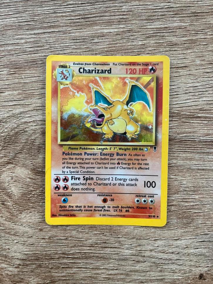 Charizard Legendary Collection 3/110 Pokémon, Hobby en Vrije tijd, Verzamelkaartspellen | Pokémon, Gebruikt, Losse kaart, Foil