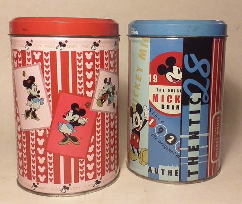 3 boîtes en tôle Mickey et Minnie Mouse, Collections, Disney, Mickey Mouse, Enlèvement ou Envoi