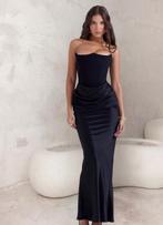 Zwarte gala jurk nooit gedragen, Kleding | Dames, Jurken, Zwart, Nieuw, Ophalen of Verzenden, Onder de knie