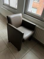 Eetkamerstoelen 6 stuks, Huis en Inrichting, Ophalen, Gebruikt, Bruin, Leer
