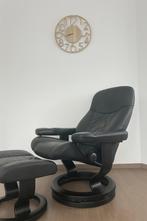 Stressless Design Fauteuil incl. Voetenbank, Ophalen, Zo goed als nieuw, Hout, Stressless
