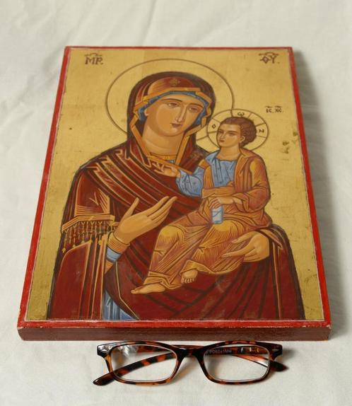 Panagia Odigitria, icône roumaine, Antiquités & Art, Antiquités | Objets religieux, Enlèvement ou Envoi