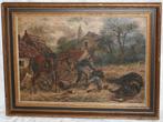 R. Sperber Schilderij Olie op Doek 1916, Antiek en Kunst, Ophalen of Verzenden