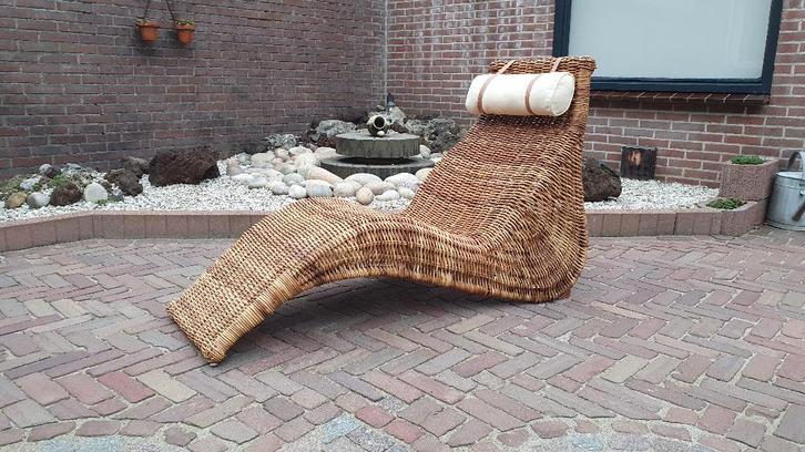 chaises longues, Maison & Meubles, Canapés | Sofas & Chaises Longues, Comme neuf, Une personne, 150 à 200 cm, 125 à 150 cm, Osier ou Rotin