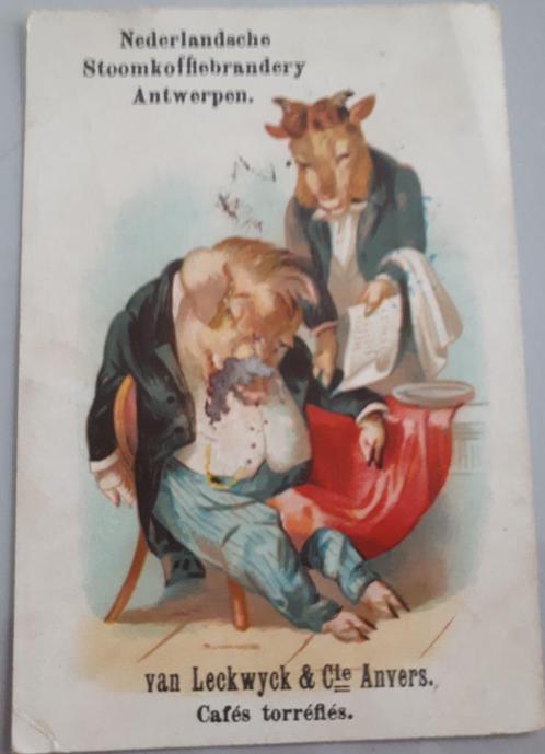 LITHOCHROMO PUBL.ANTWERPEN +-1910 / Van LECKWIJCK Rode Pelik, Verzamelen, Foto's en Prenten, Gebruikt, Prent, Overige onderwerpen
