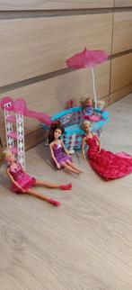 Barbie met auto, scooter en zwembad, Ophalen, Zo goed als nieuw, Barbie