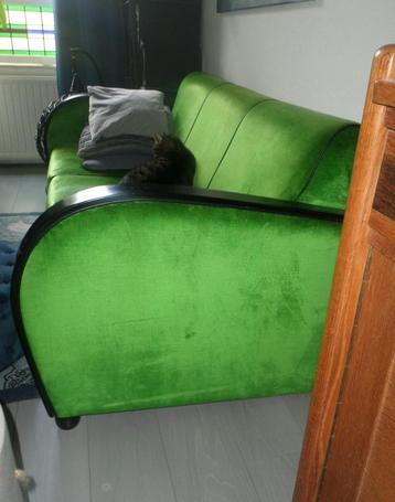 Gifgroene Rooker II design bank DSCO Dutch Seating Company beschikbaar voor biedingen