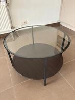 Salontafel te koop, Ophalen, Rond, Zo goed als nieuw, Glas