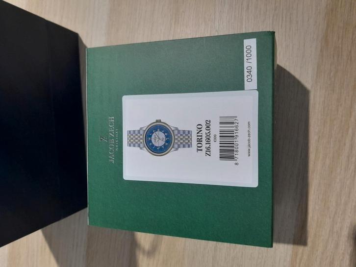 Jacob Zech Torino horloge NIEUW gelimiteerde editie, Handtassen en Accessoires, Horloges | Heren, Nieuw, Staal, Staal, Ophalen