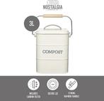 3 liter roestvrijstalen compostemmer | CREME | Nieuw, Kitchen craft, -, Verzenden, -