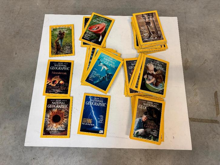 Lot 42 National Geographic Mag. 1975, 1980, 1981, 1982, 1990, Boeken, Kunst en Cultuur | Fotografie en Design, Gelezen, Overige onderwerpen