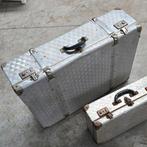 Metalen koffer kist valies koffer opbergkoffer, Huis en Inrichting, Woonaccessoires | Kisten, Ophalen of Verzenden, Gebruikt, Metaal