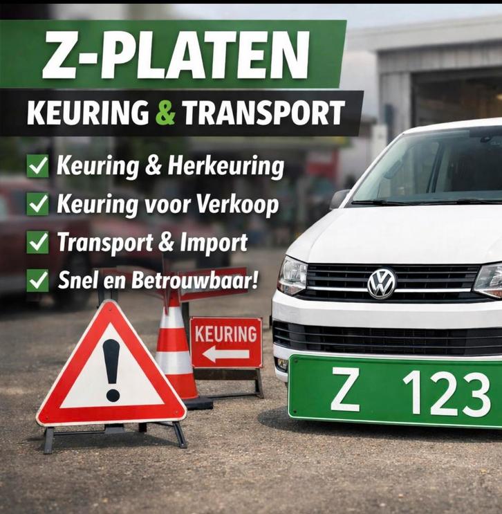 Z-PLAAT/KEURING VERKOOP/HERKEURiNG/PROEFRIT, Auto diversen, Auto-accessoires, Ophalen