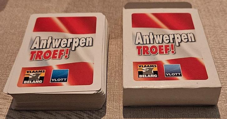 Antwerpen TROEF speelkaarten NIEUW
De afbeelding, Verzamelen, Speelkaarten, Jokers en Kwartetten, Zo goed als nieuw, Speelkaart(en)