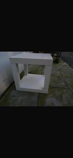 Kubus bijzettafel wit 40x40x40, Huis en Inrichting, Ophalen, Minder dan 45 cm, Minder dan 55 cm, Zo goed als nieuw