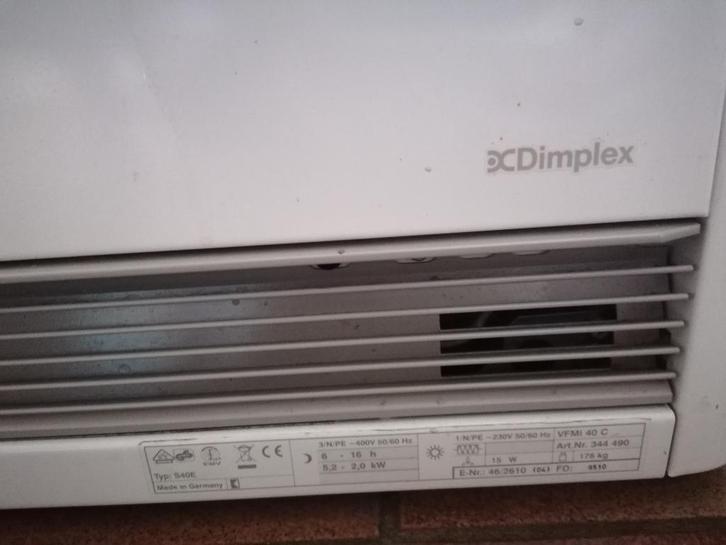 Dimplex elektrische accumulatorset, Doe-het-zelf en Bouw, Verwarming en Radiatoren, Gebruikt, Radiator, 800 watt of meer, 80 cm of meer