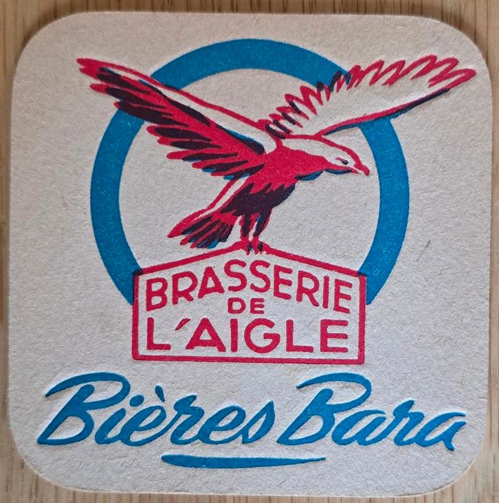 Brasserie de l’Aigle sous-bock bierviltje bierdeckel, Collections, Marques de bière, Utilisé, Sous-bock, Envoi