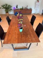 Teak Eettafel, Huis en Inrichting, Tafels | Eettafels, Ophalen, 100 tot 150 cm, Teakhout, 200 cm of meer