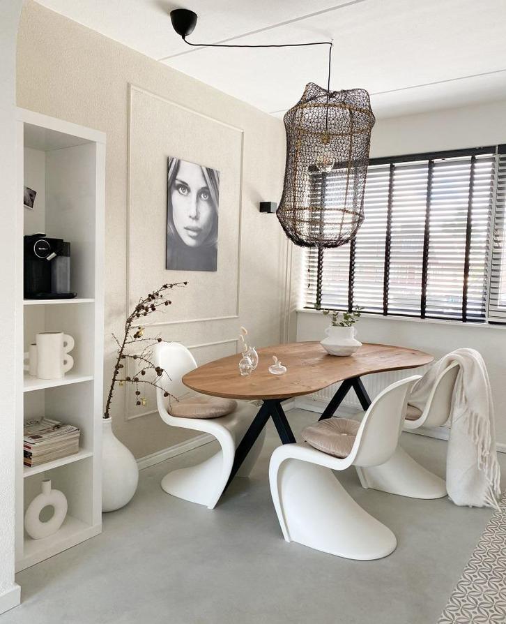 Organische deens ovaal eettafel eiken, Huis en Inrichting, Tafels | Eettafels, Nieuw, 100 tot 150 cm, 200 cm of meer, Vijf personen of meer