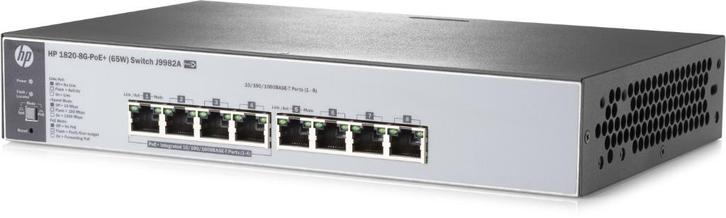 HP 1820-8G J9982A PoE switch, Computers en Software, Netwerk switches, Gebruikt, Ophalen of Verzenden