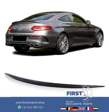 W205 C205 Mercedes C KLASSE C43 C63 AMG Coupé SPOILER ZWART  beschikbaar voor biedingen