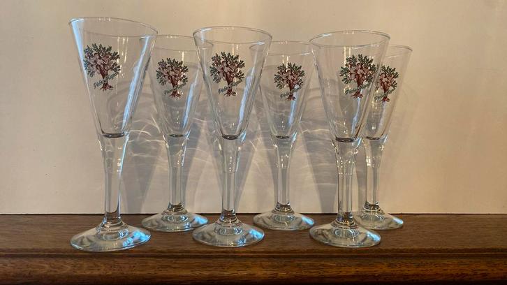 Mignon peach drop shotglas, Verzamelen, Glas en Drinkglazen, Nieuw, Borrel- of Shotglas, Ophalen of Verzenden