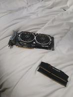 Grafische kaart (werkend uitgehaald) + ram (staat ongekend), Computers en Software, RAM geheugen, Ophalen, DDR4