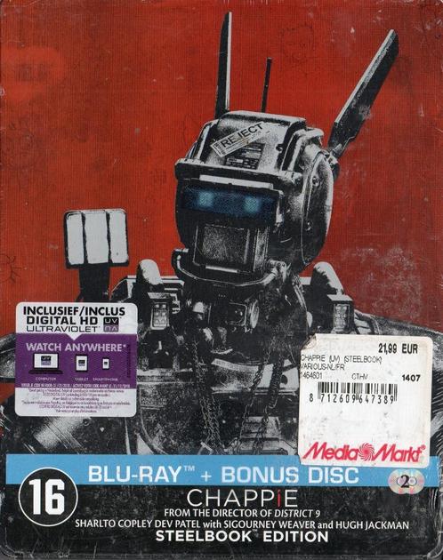 chappie "steelbook" (blu-ray + blu-ray bonus) neuf, CD & DVD, Blu-ray, Neuf, dans son emballage, Action, Enlèvement ou Envoi
