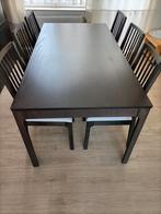 Ikea - Ekedalen eettafel + 6 stoelen, Ophalen, Zo goed als nieuw