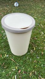 Allibert beige vuilnisbak met apart deksel 60l, Huis en Inrichting, Emmers, Ophalen, Zo goed als nieuw