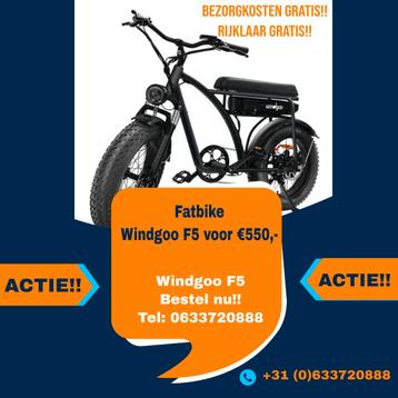Fatbike Windgoo F5 Ouxi v8 c80 mini h9 v20 pro max beschikbaar voor biedingen
