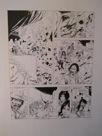 Reproducties stripplaten / reproductions planche BD W. Vance beschikbaar voor biedingen